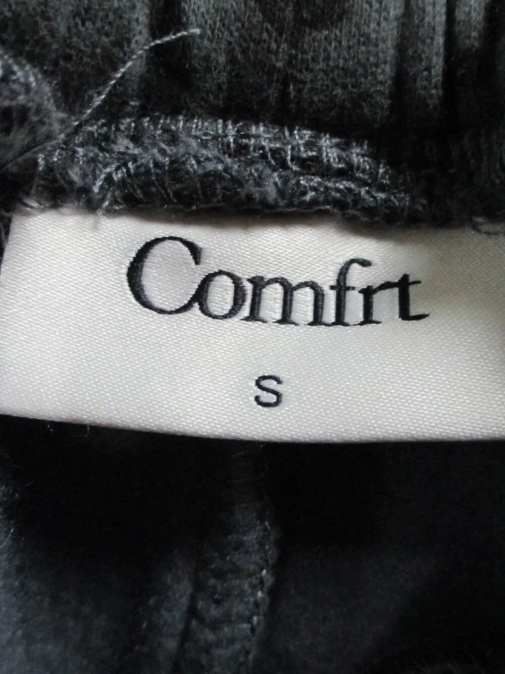 Comfrt Sweatpants Womens Small Panther Print Gray Black Minimalist Straight Leg - Picture 6 of 13